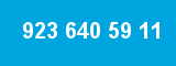 923 640 59 11